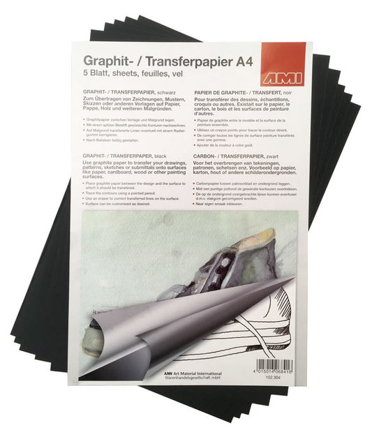 AMI Carbon Graphite Transfer Paper (A4) - 5 sheets